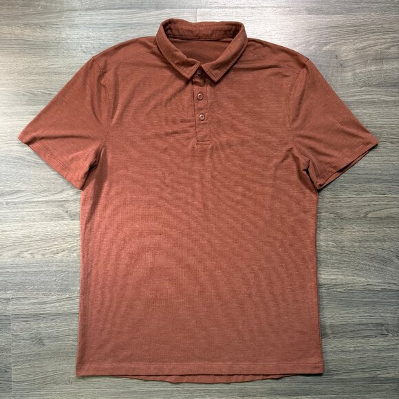 Lululemon Men's Evolution Polo - Dark Terracotta - Picture 2 of 7
